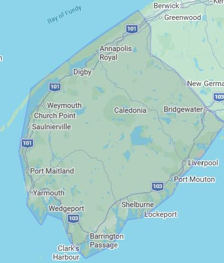 Hudson Electrical service coverage map